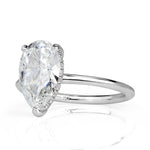 1.90ct Pear Shaped Diamond Engagement Ring