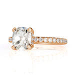 2.26ct Old Mine Cut Diamond Engagement Ring