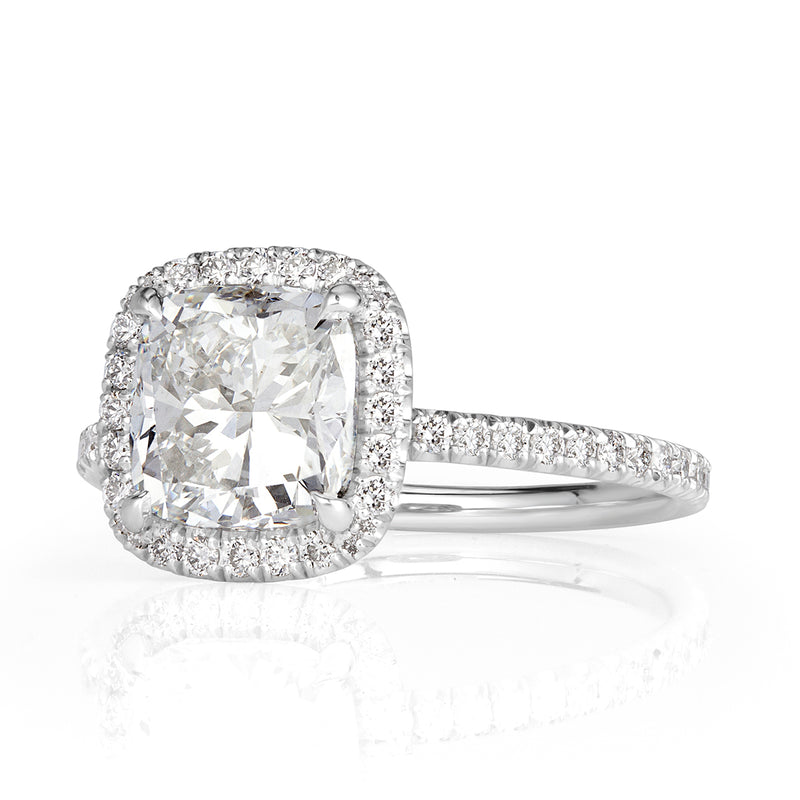 2.47ct Cushion Cut Diamond Engagement Ring