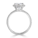 2.47ct Cushion Cut Diamond Engagement Ring