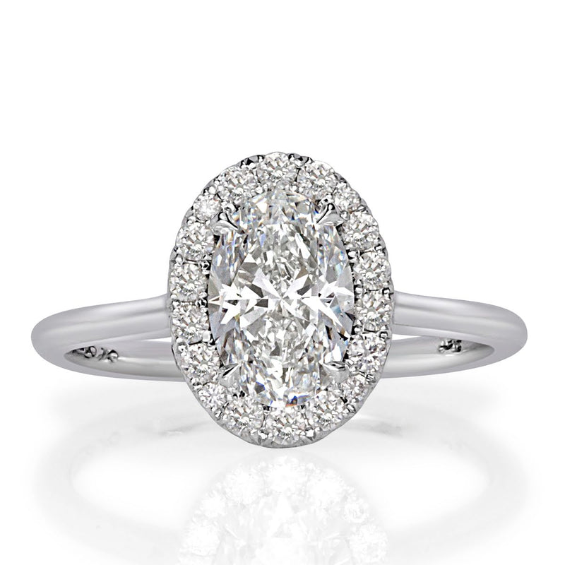 1.25ct Oval Cut Diamond Engagement Ring