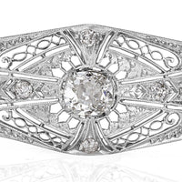 1.60ct Old Mine and Old European Cut Diamond Art Deco Pendant