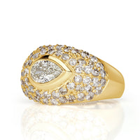 1.70ct Pear Shaped Diamond Vintage Ring