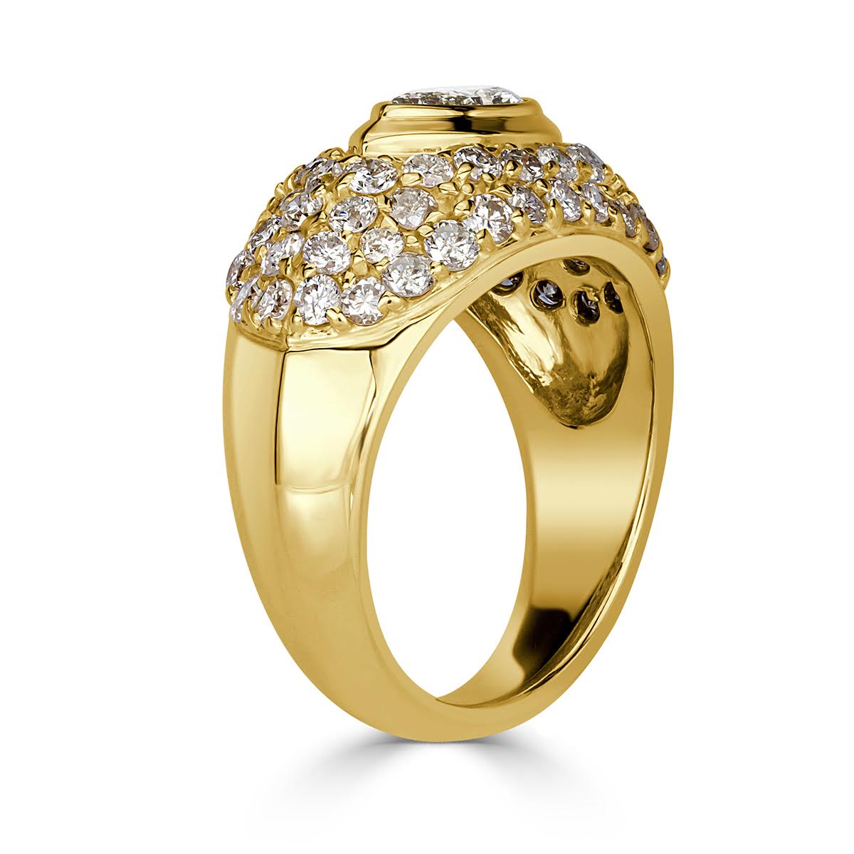 1.70ct Pear Shaped Diamond Vintage Ring