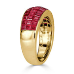 4.20ct Square Cut Ruby Vintage Ring
