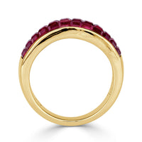4.20ct Square Cut Ruby Vintage Ring