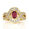 1.72ct Ruby and Diamond Vintage Ring