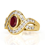1.72ct Ruby and Diamond Vintage Ring