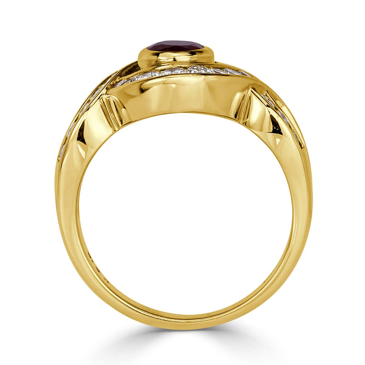 1.72ct Ruby and Diamond Vintage Ring