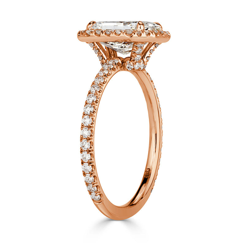 2.46ct Radiant Cut Diamond Engagement Ring