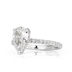 1.92ct Pear Shaped Diamond Engagement Ring