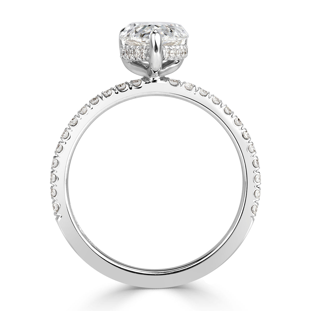 1.92ct Pear Shaped Diamond Engagement Ring