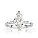 1.84ct Marquise Cut Diamond Engagement Ring
