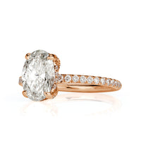 2.20ct Oval Cut Diamond Engagement Ring