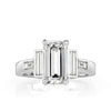 2.56ct Emerald Cut Diamond Engagement Ring
