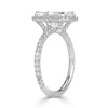 3.58ct Radiant Cut Diamond Engagement Ring