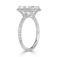 3.58ct Radiant Cut Diamond Engagement Ring