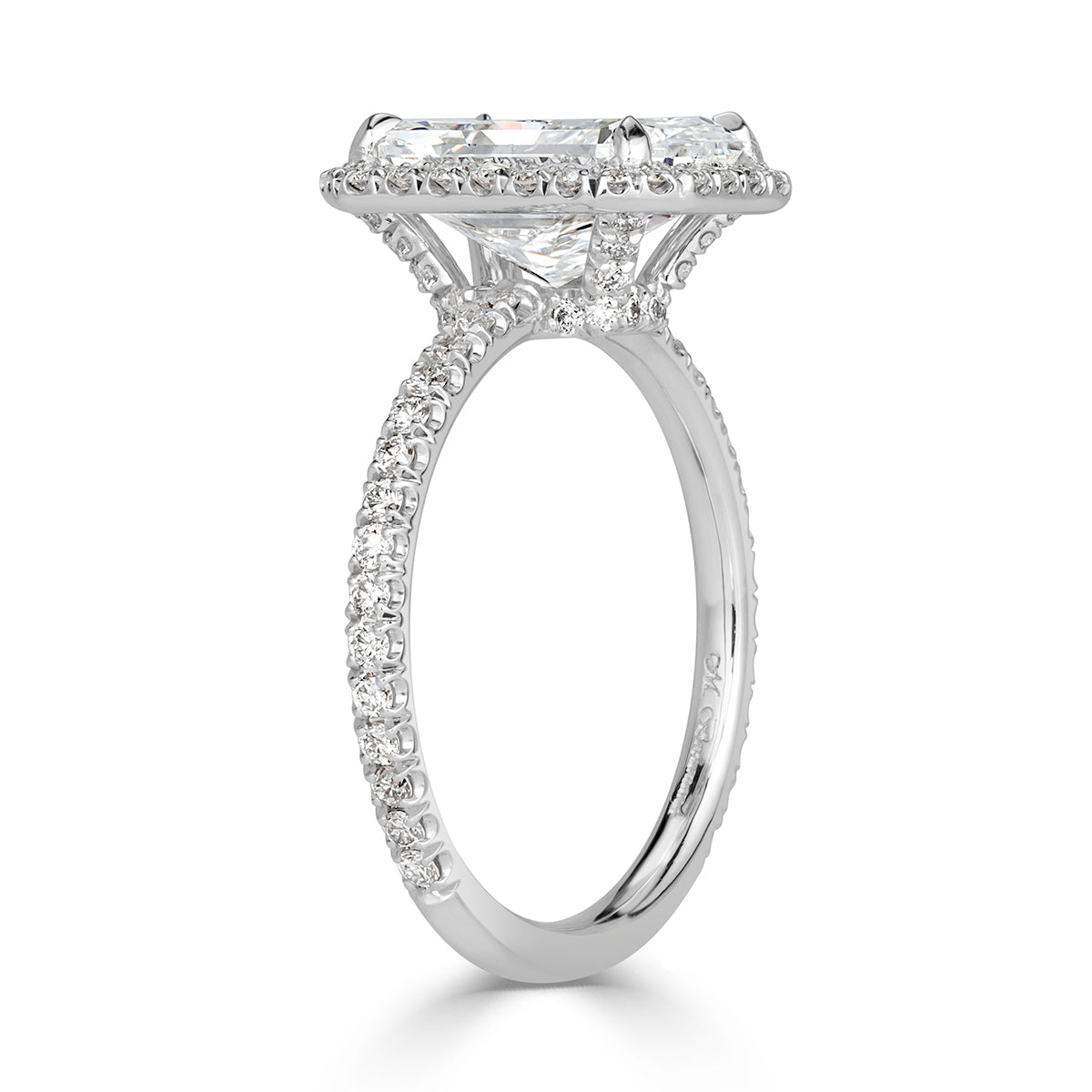 3.58ct Radiant Cut Diamond Engagement Ring