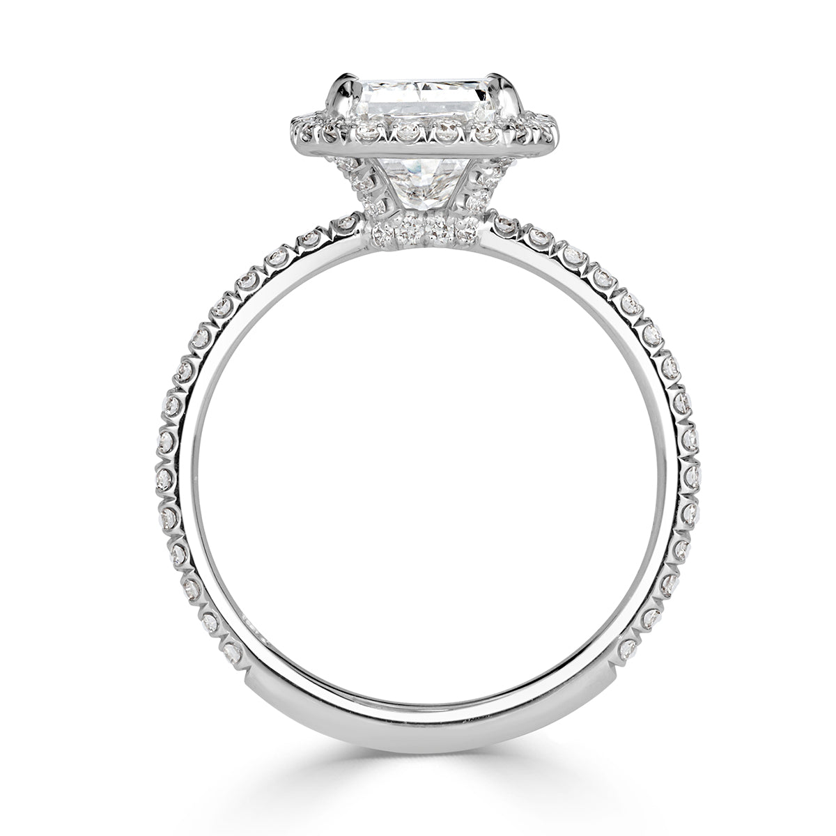 3.58ct Radiant Cut Diamond Engagement Ring