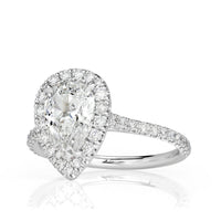 1.99ct Pear Shaped Diamond Engagement Ring