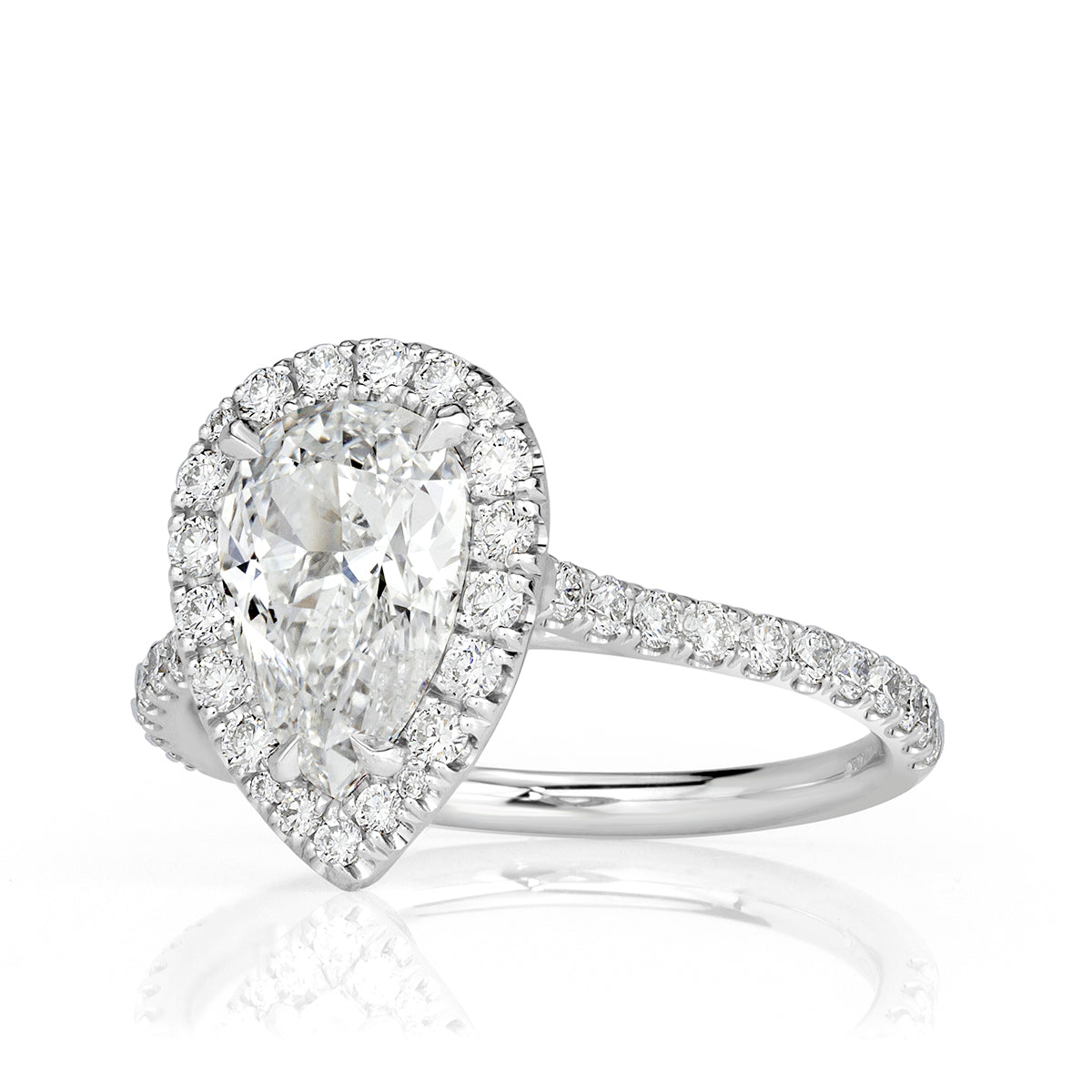 1.99ct Pear Shaped Diamond Engagement Ring