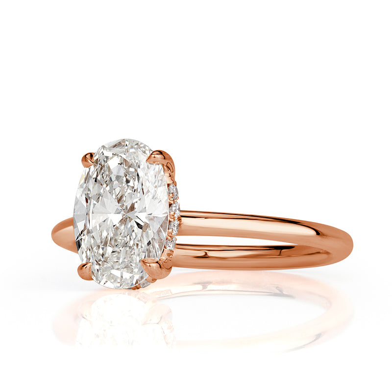 1.77ct Oval Cut Diamond Engagement Ring