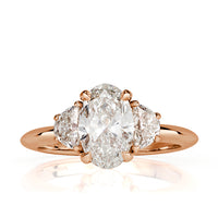 2.09ct Oval Cut Diamond Engagement Ring