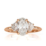 2.09ct Oval Cut Diamond Engagement Ring