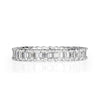2.70ct Emerald Cut Diamond Eternity Band in 18k White Gold