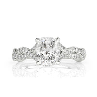 2.01ct Cushion Cut Diamond Engagement Ring