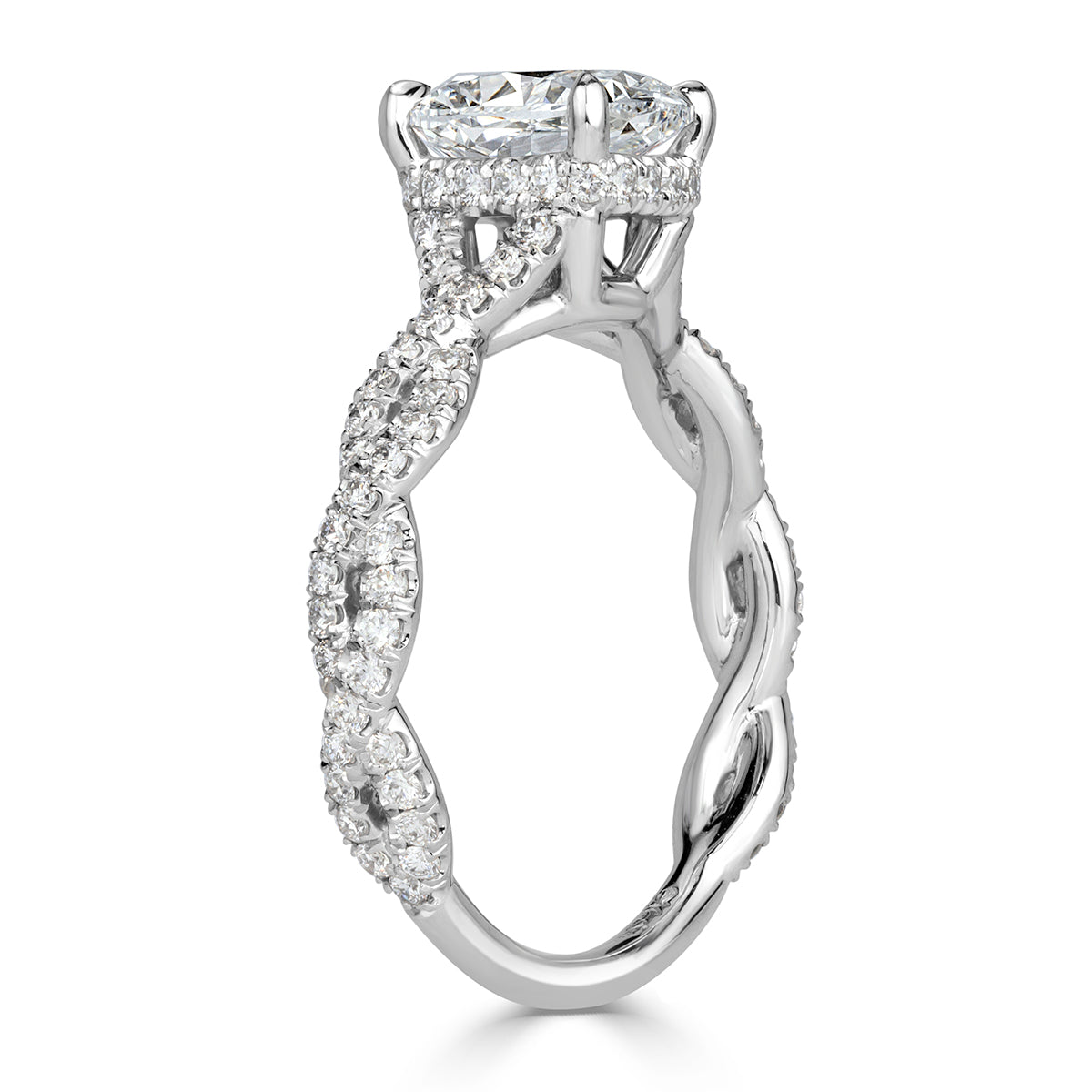 2.01ct Cushion Cut Diamond Engagement Ring
