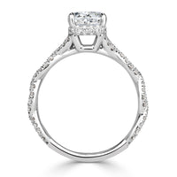 2.01ct Cushion Cut Diamond Engagement Ring