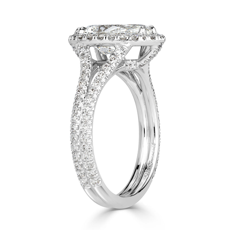 2.71ct Pear Shaped Diamond Engagement Ring