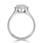 2.71ct Pear Shaped Diamond Engagement Ring