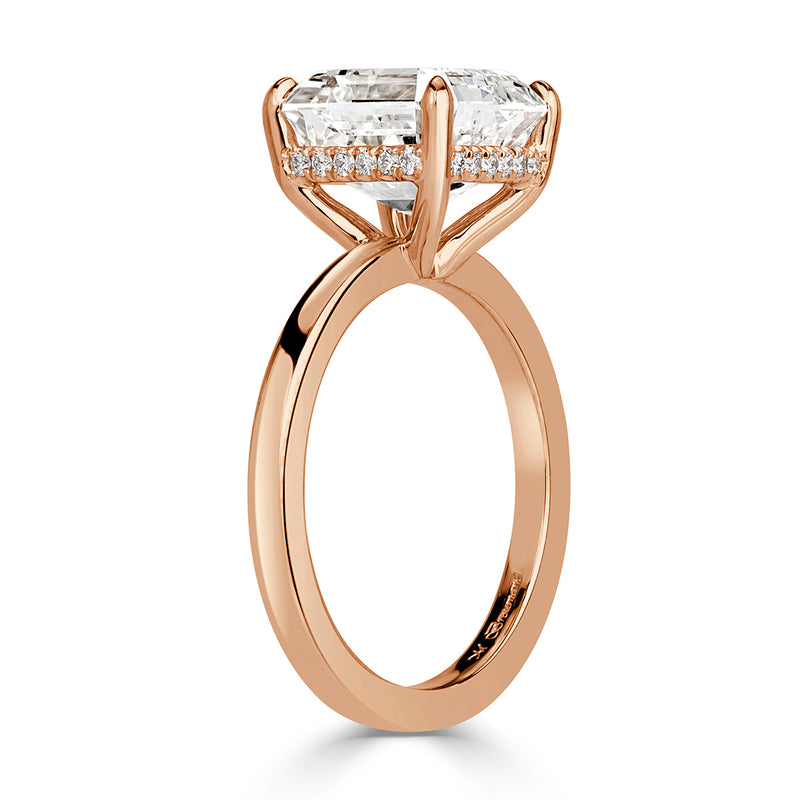 4.73ct Asscher Cut Diamond Engagement Ring