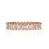 2.66ct Emerald Cut Diamond Eternity Band in 18k Rose Gold