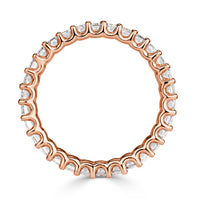 2.66ct Emerald Cut Diamond Eternity Band in 18k Rose Gold