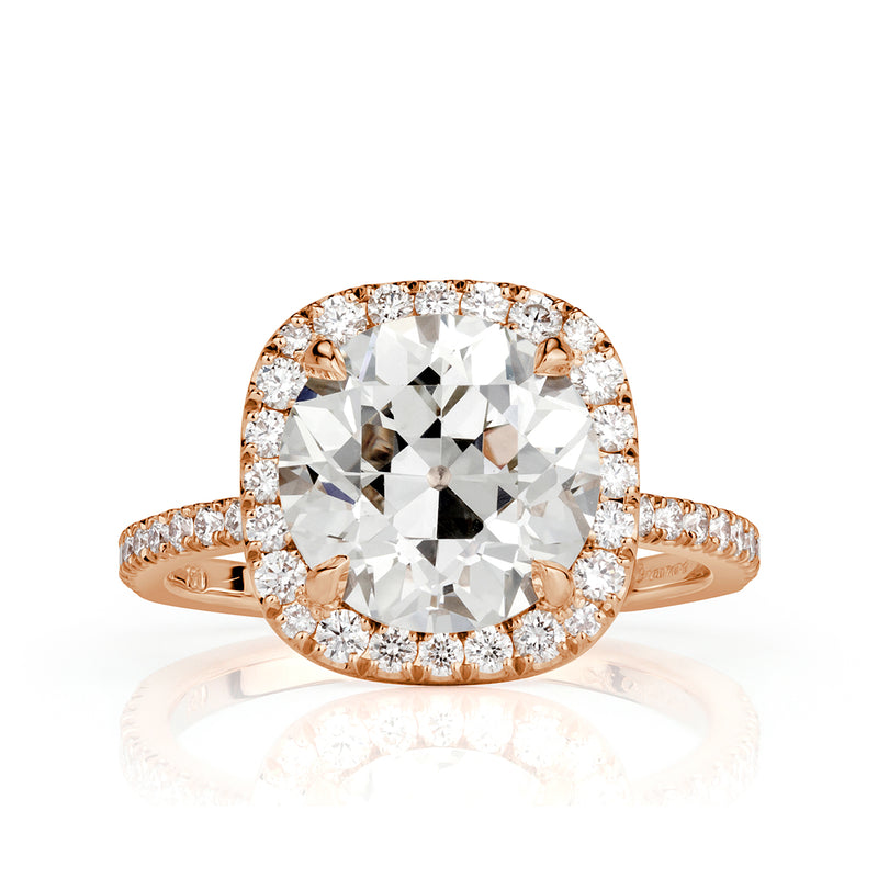 4.33ct Old European Cut Diamond Engagement Ring