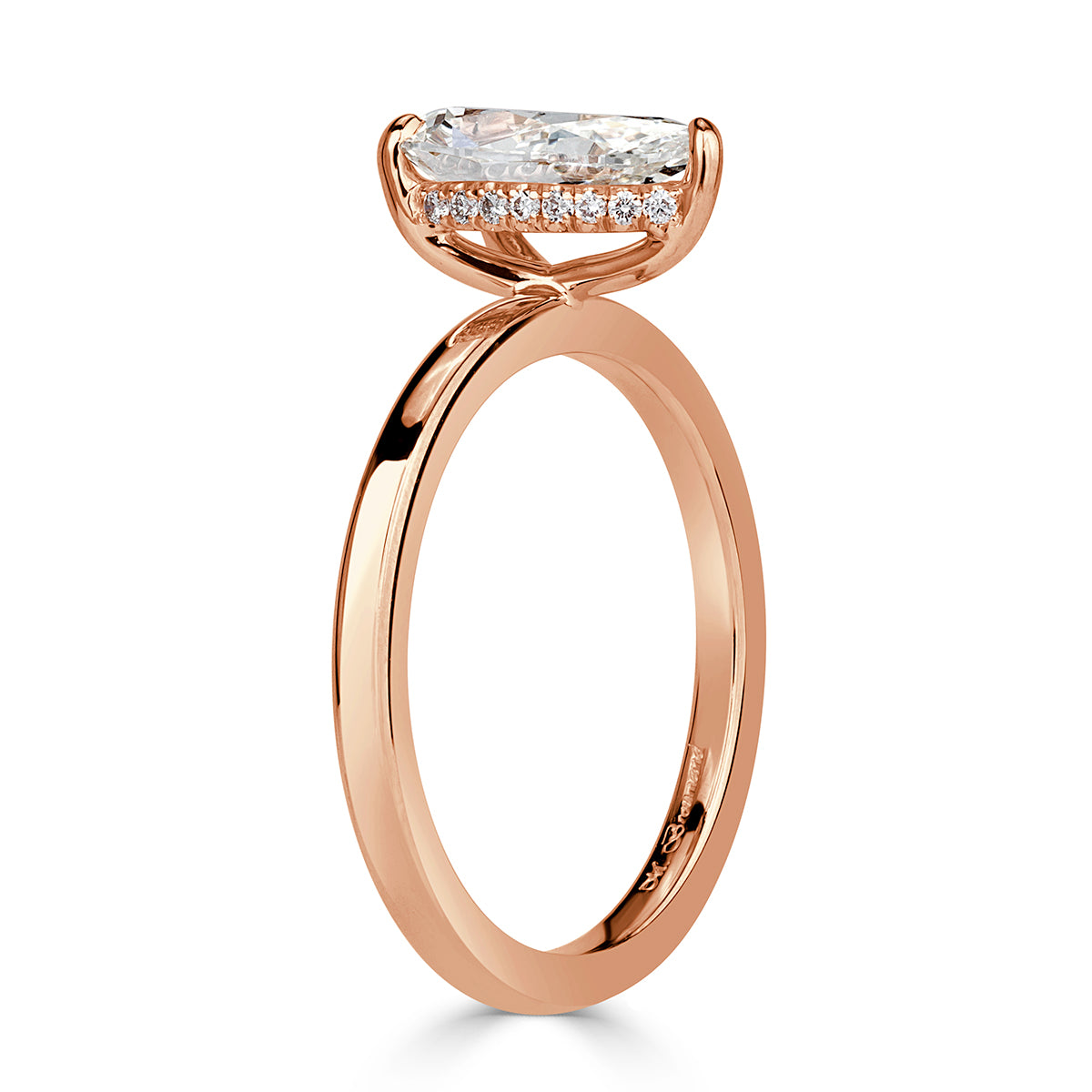 1.39ct Pear Shaped Diamond Engagement Ring