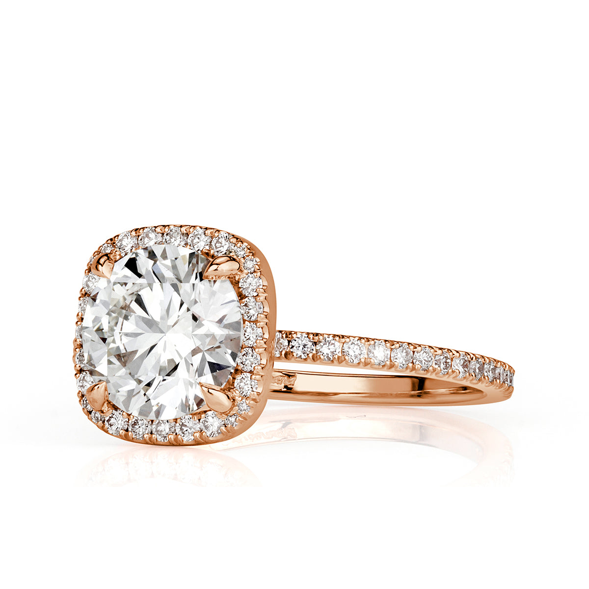 2.03ct Round Brilliant Cut Diamond Engagement Ring