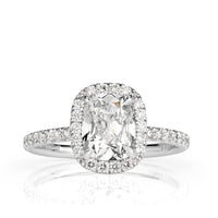 2.09ct Old Mine Cut Diamond Engagement Ring