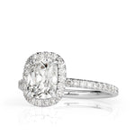 2.09ct Old Mine Cut Diamond Engagement Ring