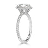 2.09ct Old Mine Cut Diamond Engagement Ring
