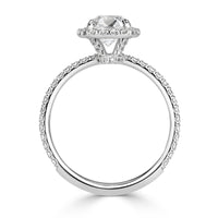 2.09ct Old Mine Cut Diamond Engagement Ring