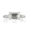 2.88ct Emerald Cut Diamond Engagement Ring