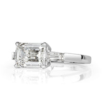 2.88ct Emerald Cut Diamond Engagement Ring