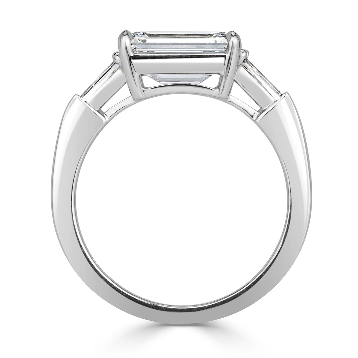 2.88ct Emerald Cut Diamond Engagement Ring