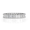 3.15ct Emerald Cut Diamond Eternity Band in 18k White Gold