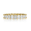 4.14ct Radiant Cut Diamond Eternity Band in 18k Yellow Gold