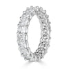 4.14ct Radiant Cut Diamond Eternity Band in 18k White Gold